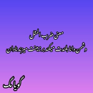 ضربالمثل_ دشمن_دانا_بلندت_میکند_بر_زمینت_میزند_نادان_دوست